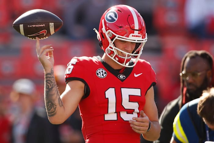 Georgia Bulldogs QB Carson Beck.